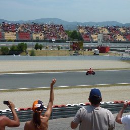 Stoner 3rd at the finish, MotoGP Catalunya 04 Jul 10