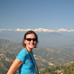 Himalayan View from roof of Shiva Guest House, Dhulikhel, 28 Oct 2010