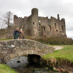 Mum and Dad and Laugharne Castle